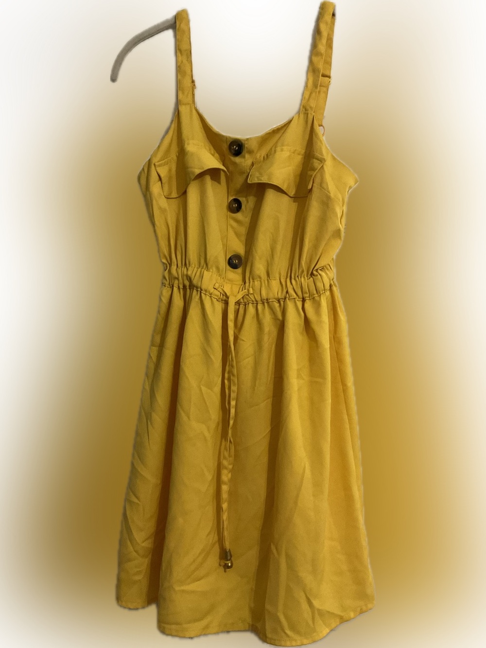 Hint of Blush button-front utility romper Size S